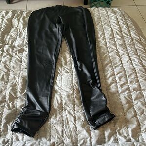 Leather jeggings